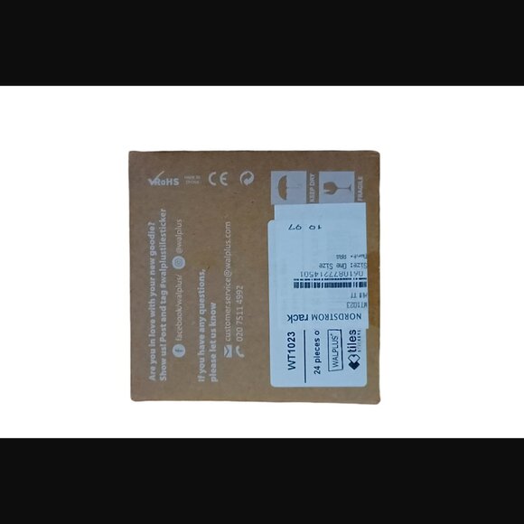 Walplus 24 Pack 4x4 White Marble Style Tile Stickers - Picture 6 of 6